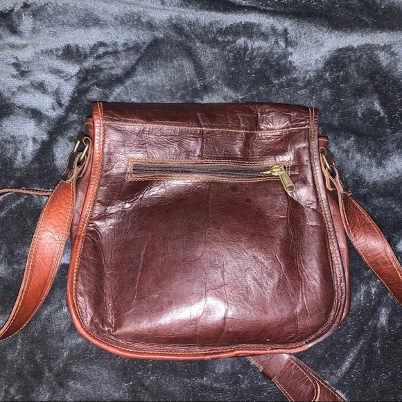 brown leather purse - Picture 2 of 4